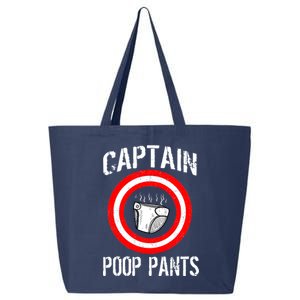 Funny Captain Poop Pants 25L Jumbo Tote