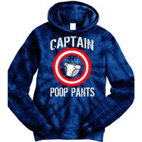 Funny Captain Poop Pants Tie Dye Hoodie
