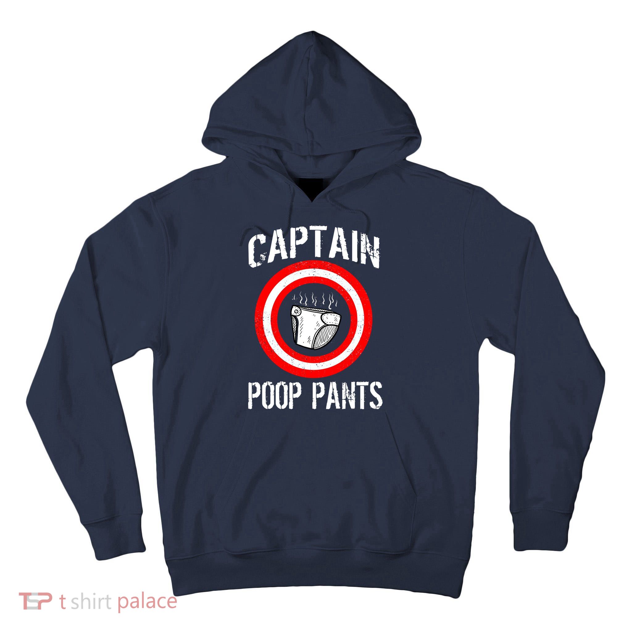 Funny Captain Poop Pants Tall Hoodie