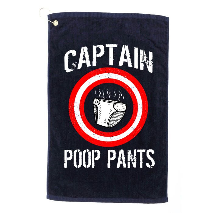 Funny Captain Poop Pants Golf Towel