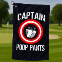 Funny Captain Poop Pants Golf Towel