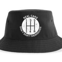 Funny Car Stick Shift Sustainable Bucket Hat