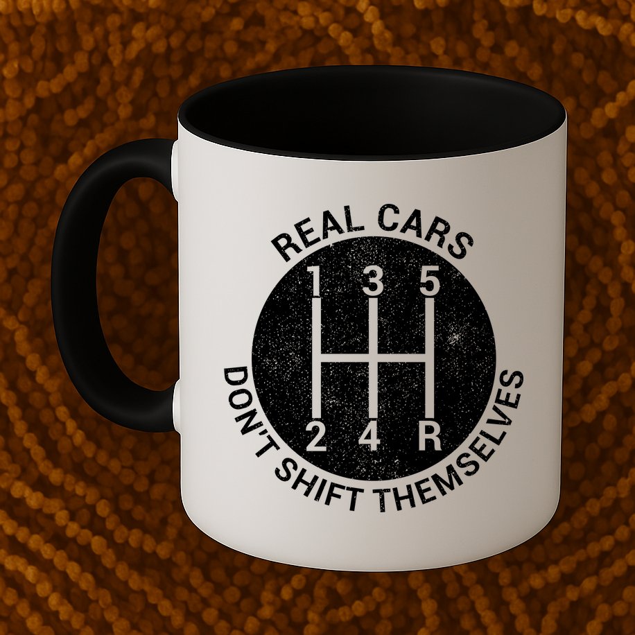 Funny Car Stick Shift Mug