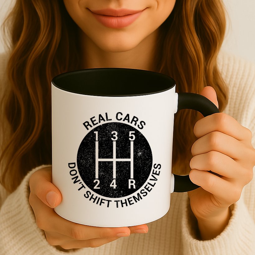 Funny Car Stick Shift Mug
