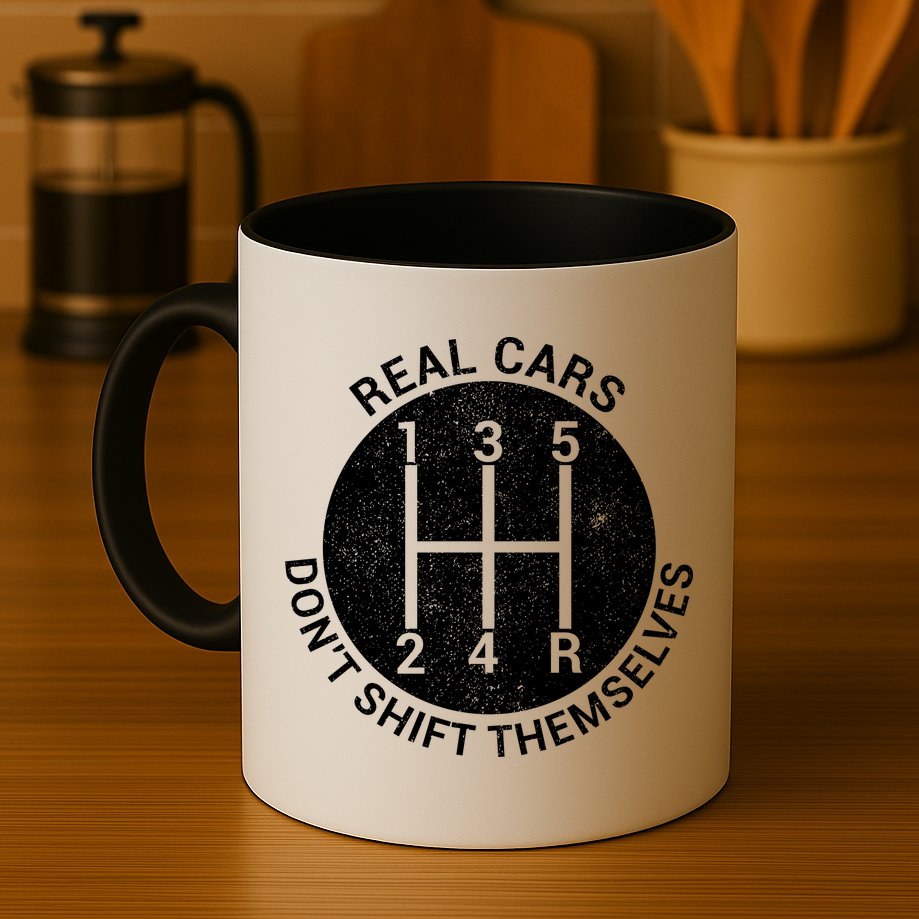 Funny Car Stick Shift Mug