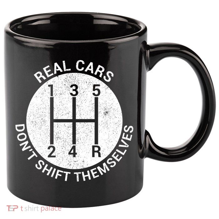 Funny Car Stick Shift 11oz C Handle Ceramic Mug