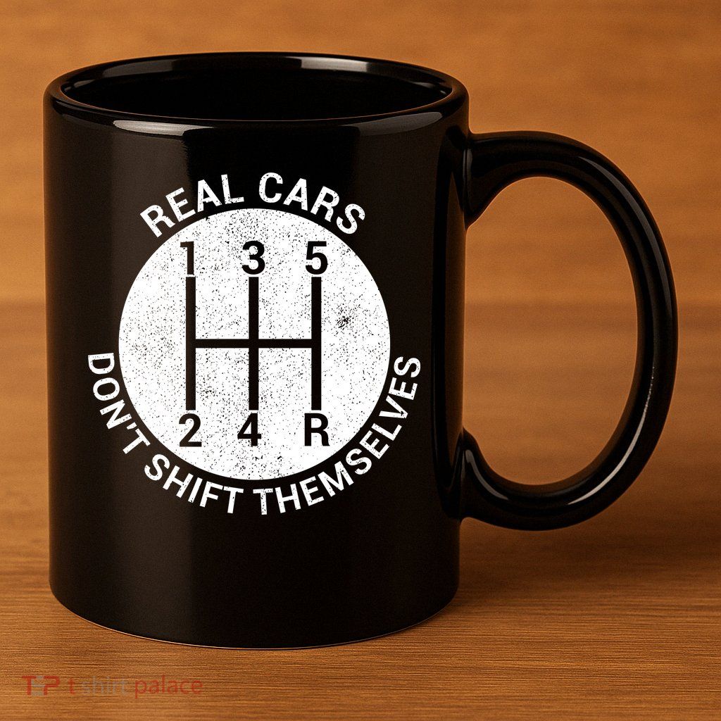 Funny Car Stick Shift 11oz C Handle Ceramic Mug