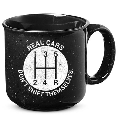 Funny Car Stick Shift 15oz Campfire Ceramic Mug