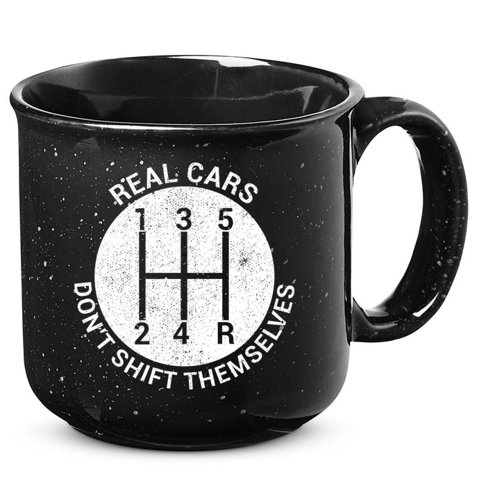 Funny Car Stick Shift 15oz Campfire Ceramic Mug