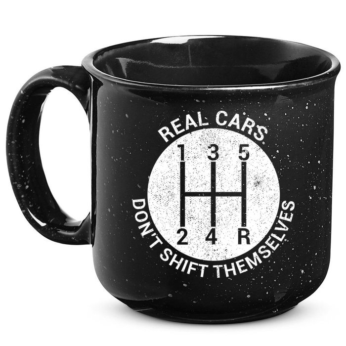Funny Car Stick Shift 15oz Campfire Ceramic Mug