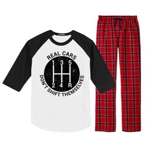 Funny Car Stick Shift Raglan Sleeve Pajama Set