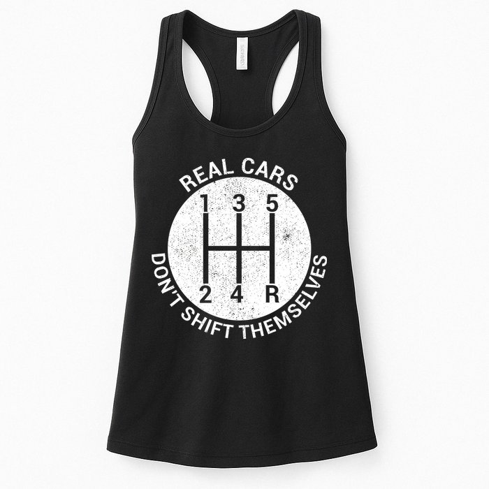 Funny Car Stick Shift Womens Tank Top
