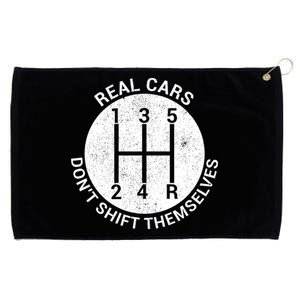 Funny Car Stick Shift Grommeted Golf Towel