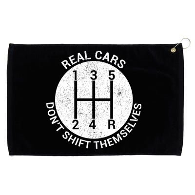 Funny Car Stick Shift Grommeted Golf Towel