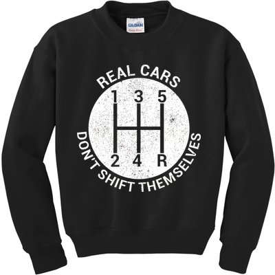 Funny Car Stick Shift Kids Sweatshirt