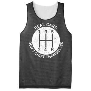 Funny Car Stick Shift Mesh Reversible Basketball Jersey Tank