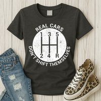 Funny Car Stick Shift Womens T-Shirt