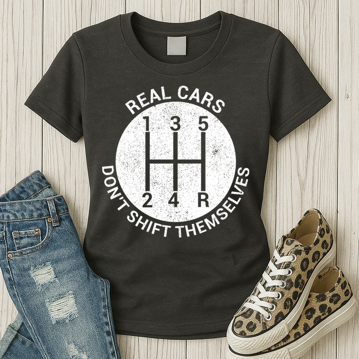 Funny Car Stick Shift Womens T-Shirt
