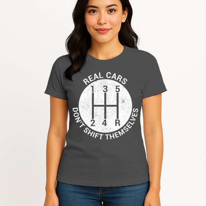 Funny Car Stick Shift Womens T-Shirt