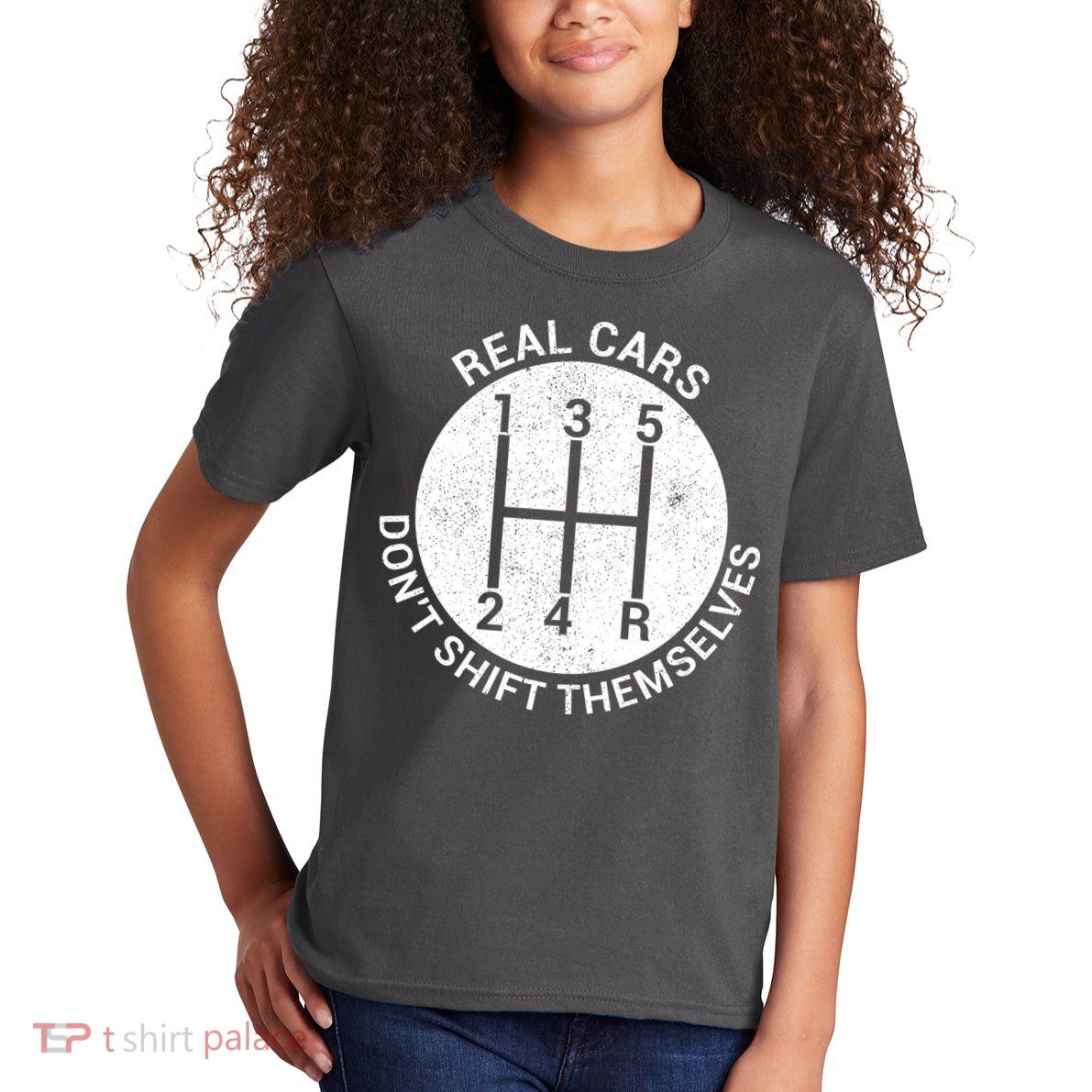 Funny Car Stick Shift Kids T-Shirt