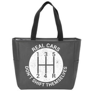 Funny Car Stick Shift Zip Tote Bag