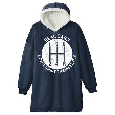 Funny Car Stick Shift Hooded Wearable Blanket