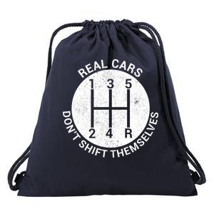 Funny Car Stick Shift Drawstring Bag