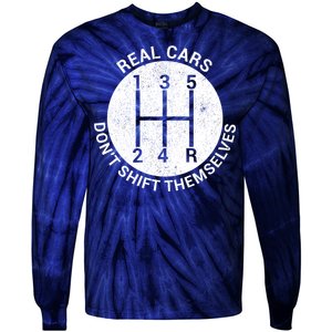 Funny Car Stick Shift Tie-Dye Long Sleeve Shirt