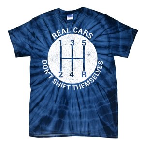 Funny Car Stick Shift Tie-Dye T-Shirt