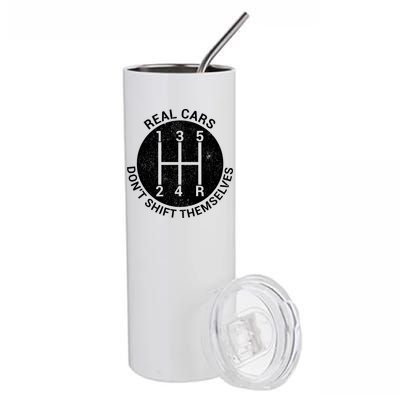 Funny Car Stick Shift Stainless Steel Tumbler