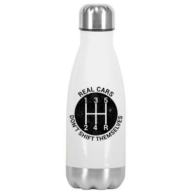 Funny Car Stick Shift Stainless Steel Insulated Water Bottle