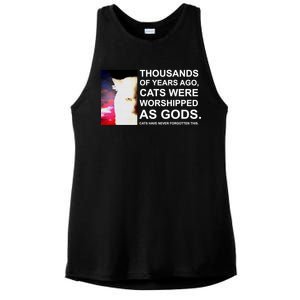 Funny Cat - Fluff You Fluffin Fluff Ladies PosiCharge Tri-Blend Wicking Tank