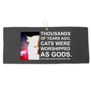 Funny Cat - Fluff You Fluffin Fluff Large Microfiber Waffle Golf Towel