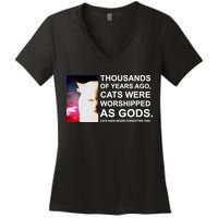 Funny Cat - Fluff You Fluffin Fluff Women's V-Neck T-Shirt