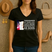 Funny Cat - Fluff You Fluffin Fluff Women's V-Neck T-Shirt