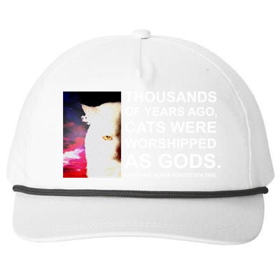 Funny Cat Snapback Five-Panel Rope Hat