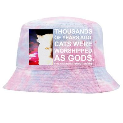 Funny Cat Tie-Dyed Bucket Hat