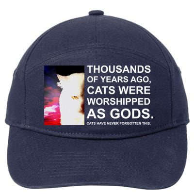 Funny Cat 7-Panel Snapback Hat