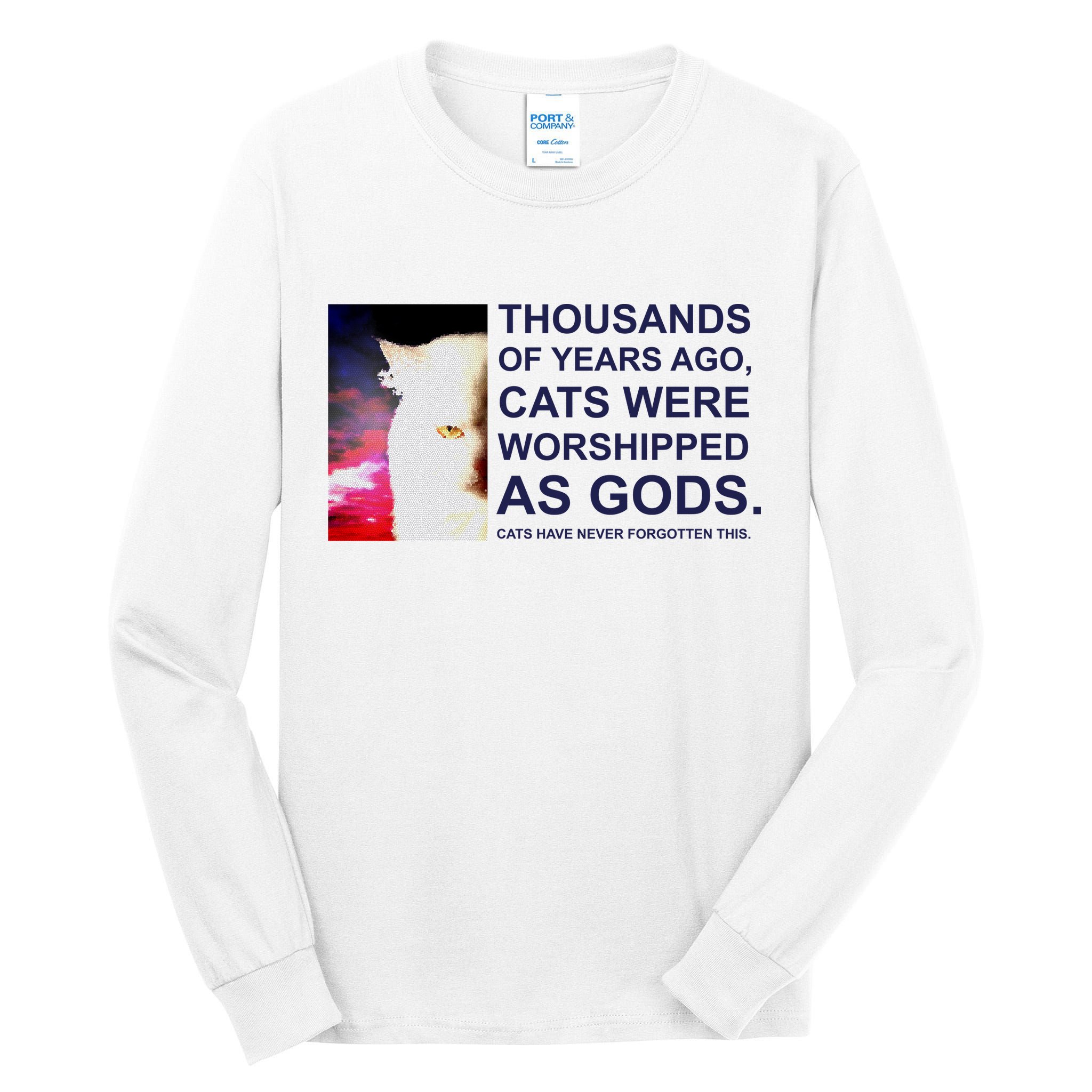Funny Cat Tall Long Sleeve T-Shirt