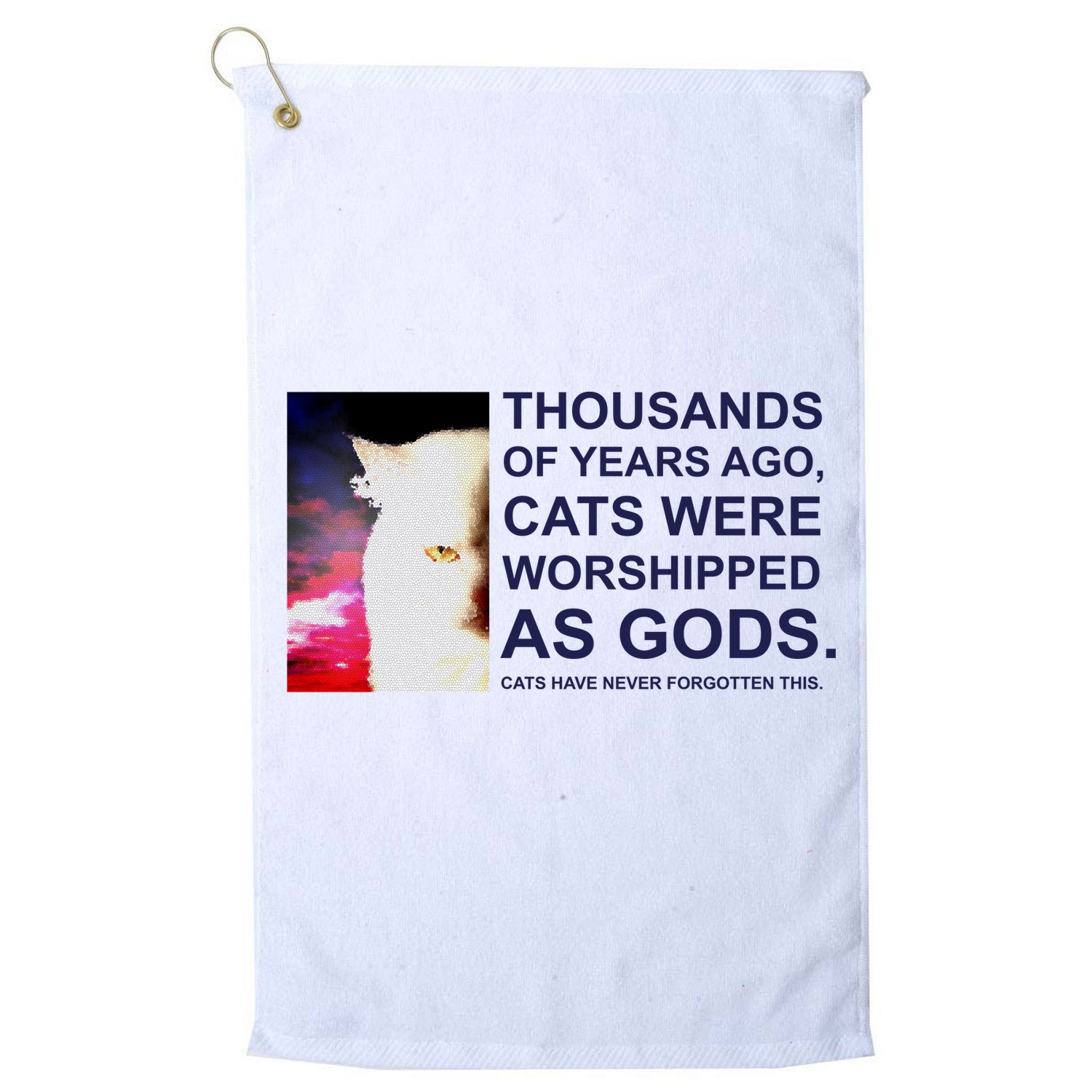 Funny Cat Golf Towel