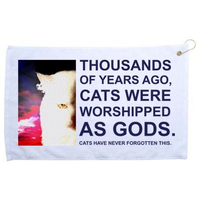 Funny Cat Grommeted Golf Towel