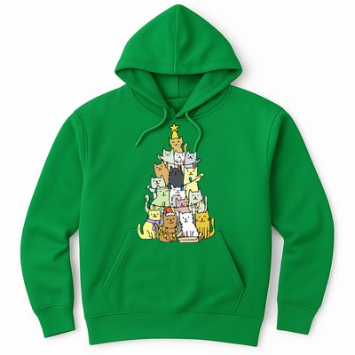 Funny Cat Christmas Tree Hoodie