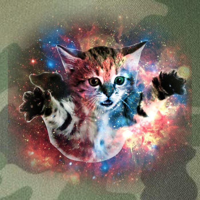 Funny Cat Floating In Space Legacy Tie Dye Trucker Hat