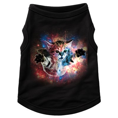 Funny Cat Floating In Space Doggie Tank