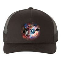 Funny Cat Floating In Space Yupoong Adult 5-Panel Trucker Hat