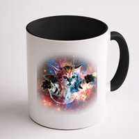 Funny Cat Floating In Space Mug
