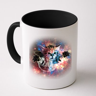 Funny Cat Floating In Space Mug