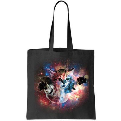 Funny Cat Floating In Space Bag