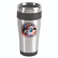 Funny Cat Floating In Space 16oz Travel Tumbler