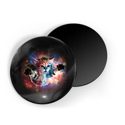 Funny Cat Floating In Space Magnet